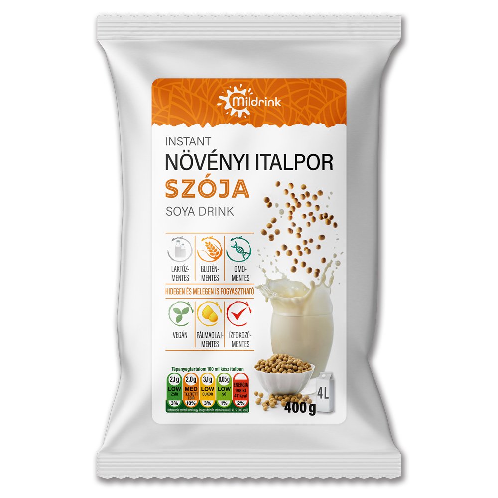Mildrink sójový nápoj v prášku 400 g - 91337