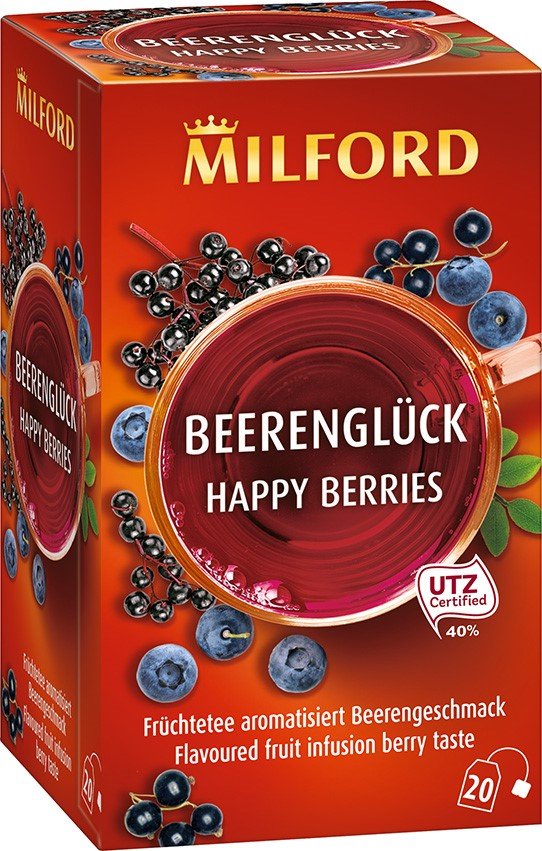 Milford  ovocný čaj s boboľovým ovocím  20x2,5g - 85474
