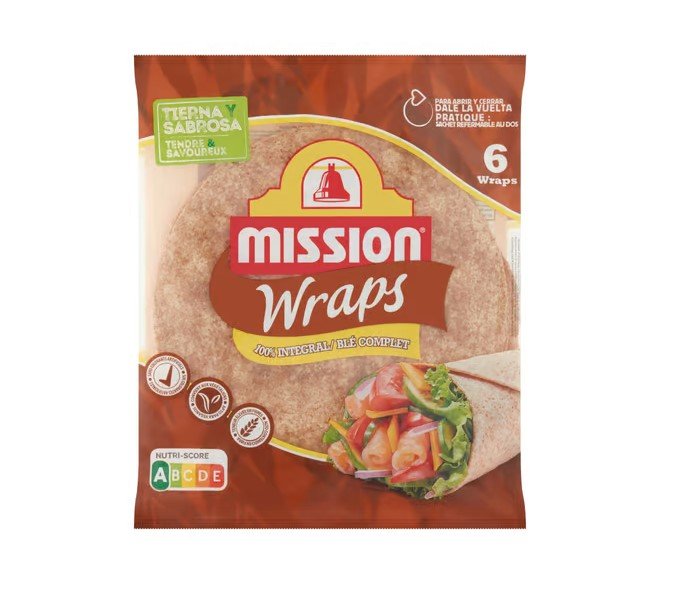 Mission Celozrnný Wraps  370 g - 91989