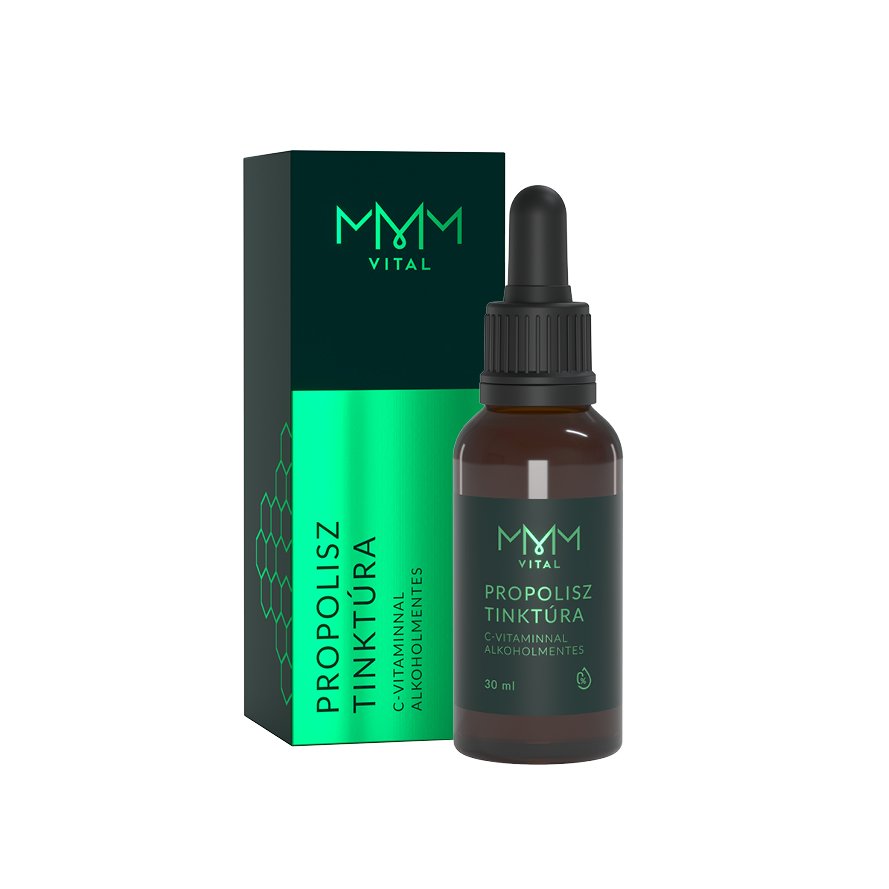 MMM vital propolisové kvapky s vitamínom c nealkoholické 30 ml - 94887