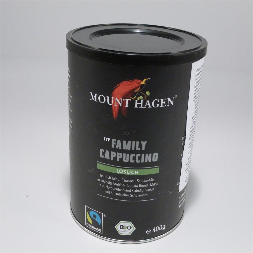 Mount Hagen bio cappucino rodinné balenie 400 g - 32972