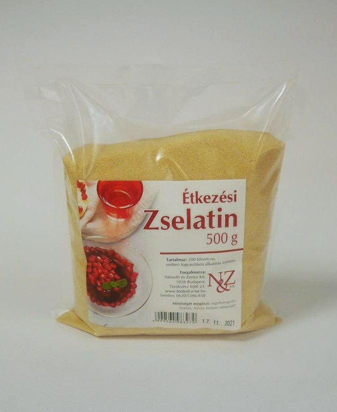 N & Z jedlá želatina, vegánska  500 g 