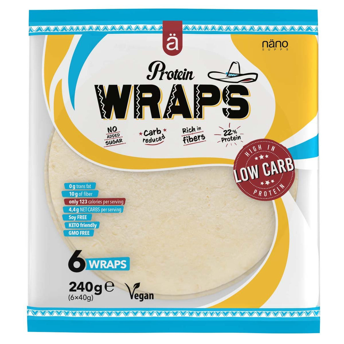 Näno Supps proteínové wrapy 240 g - 91328