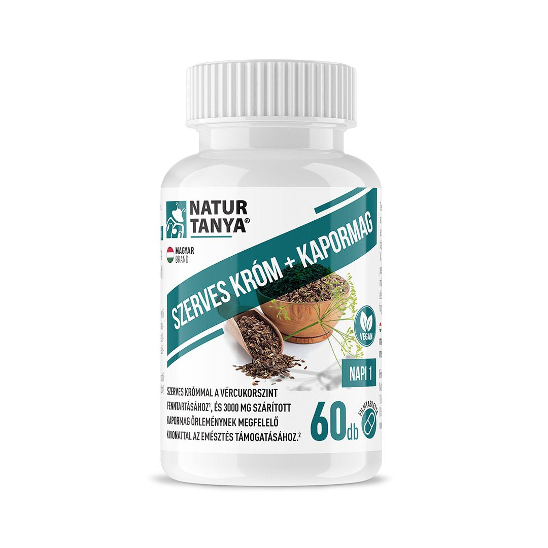 Natur Tanya organický chróm + jadro kapsúl filmom obalené tablety 60 kusov - 96255