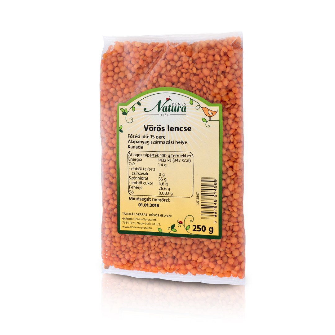 Dénes Natura červená šošovica 250 g - 17631