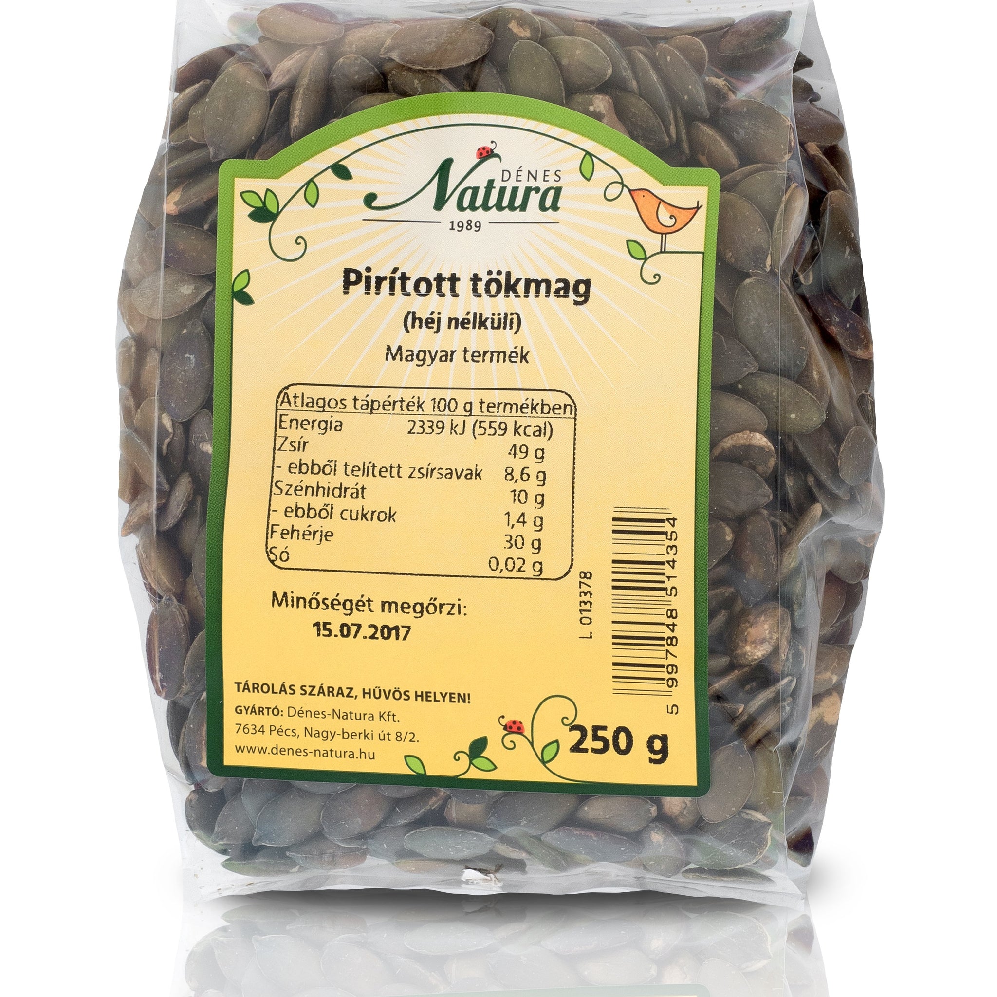 Dénes Natura pražené tekvicové semienka 250 g - 17596