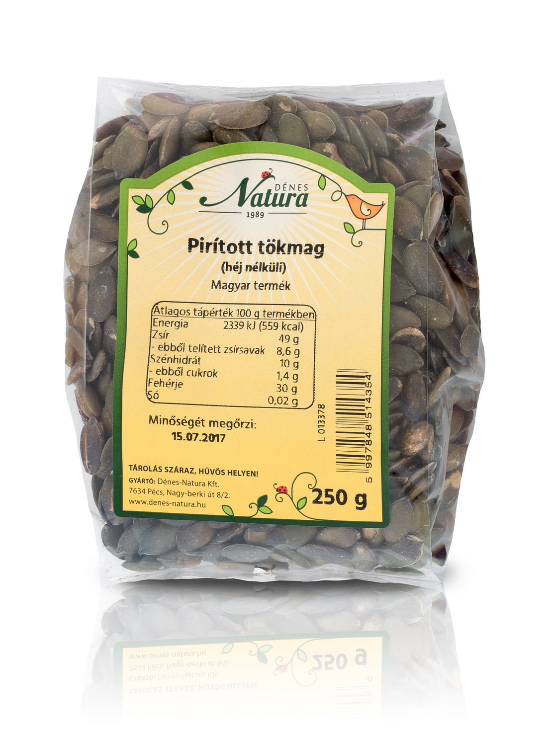 Dénes Natura pražené tekvicové semienka 250 g - 17596