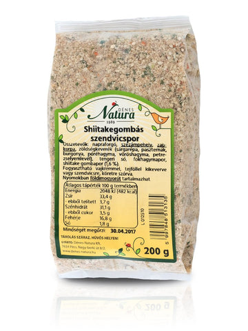 Dénes Natura sendvičový prášok z húb shiitake 200 g - 21120
