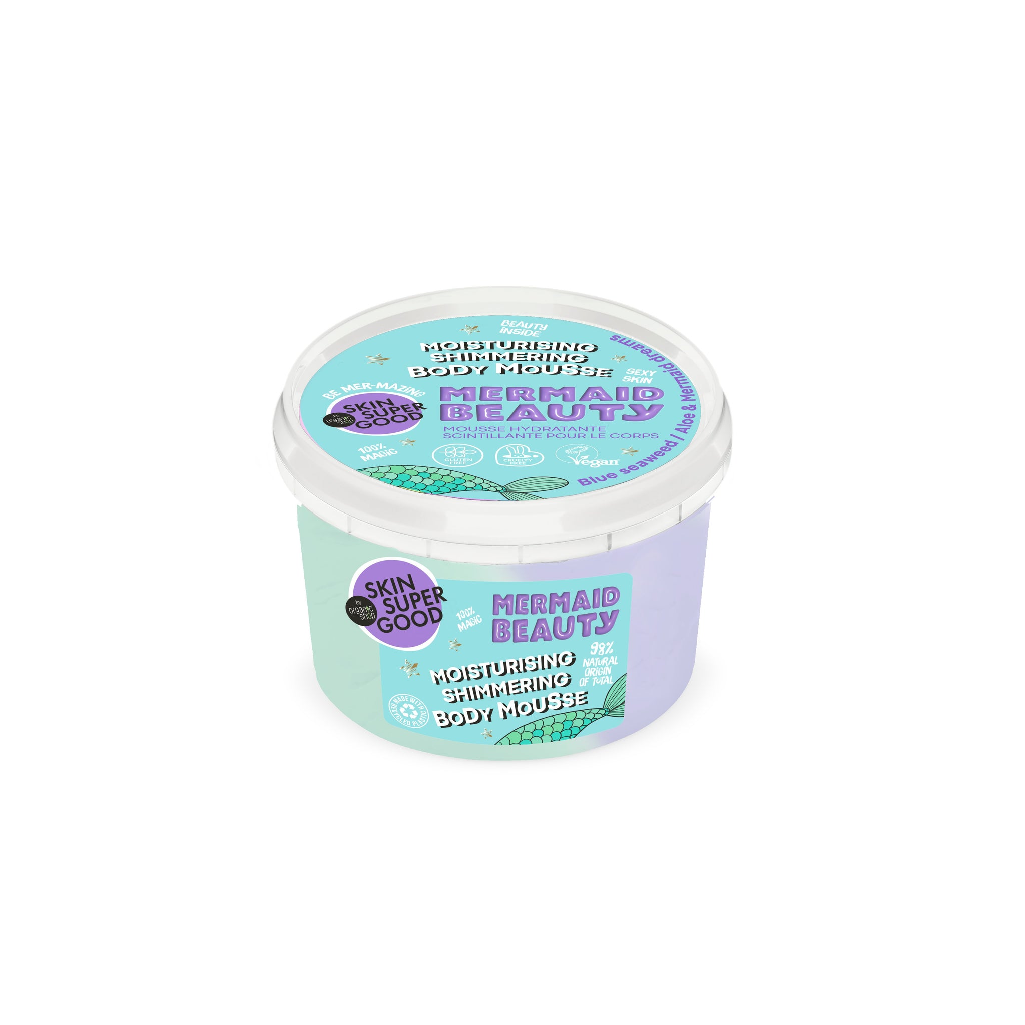 Planeta organica skin super good body care mousse hydratačná trblietavá "morská panna" 250 ml - 93962