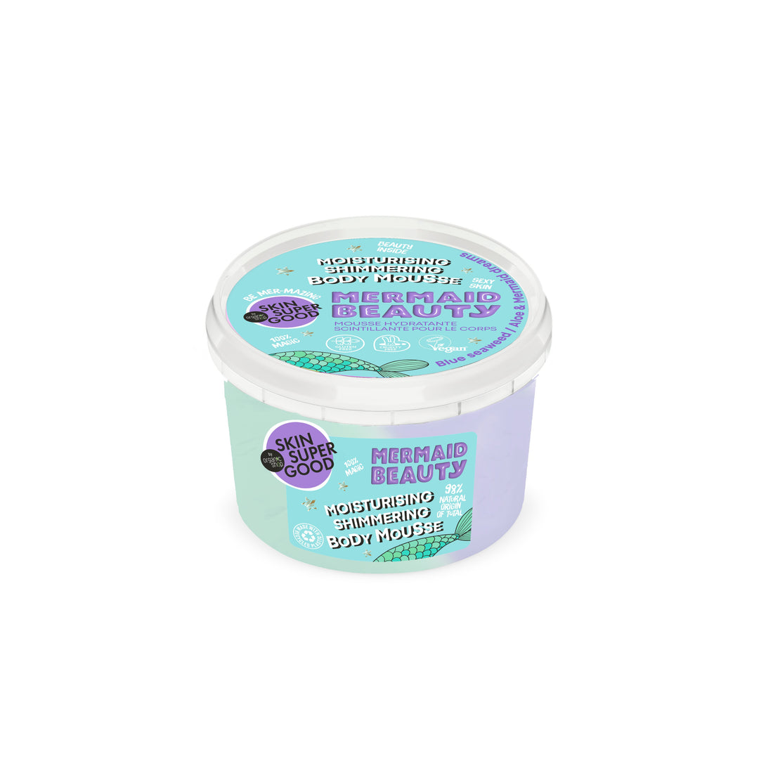 Planeta organica skin super good body care mousse hydratačná trblietavá "morská panna" 250 ml - 93962