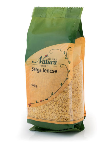 Dénes Natura žltá šošovica 500 g - 17605