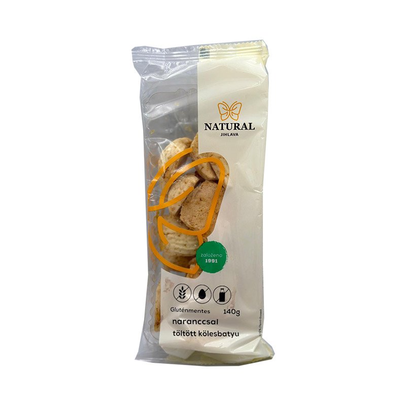Prírodný bezlepkový prosný chlieb s pomarančom 140 g - 96618