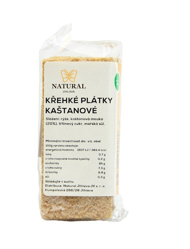 Prírodné extrudované plátky gaštanov 49 g - 95503