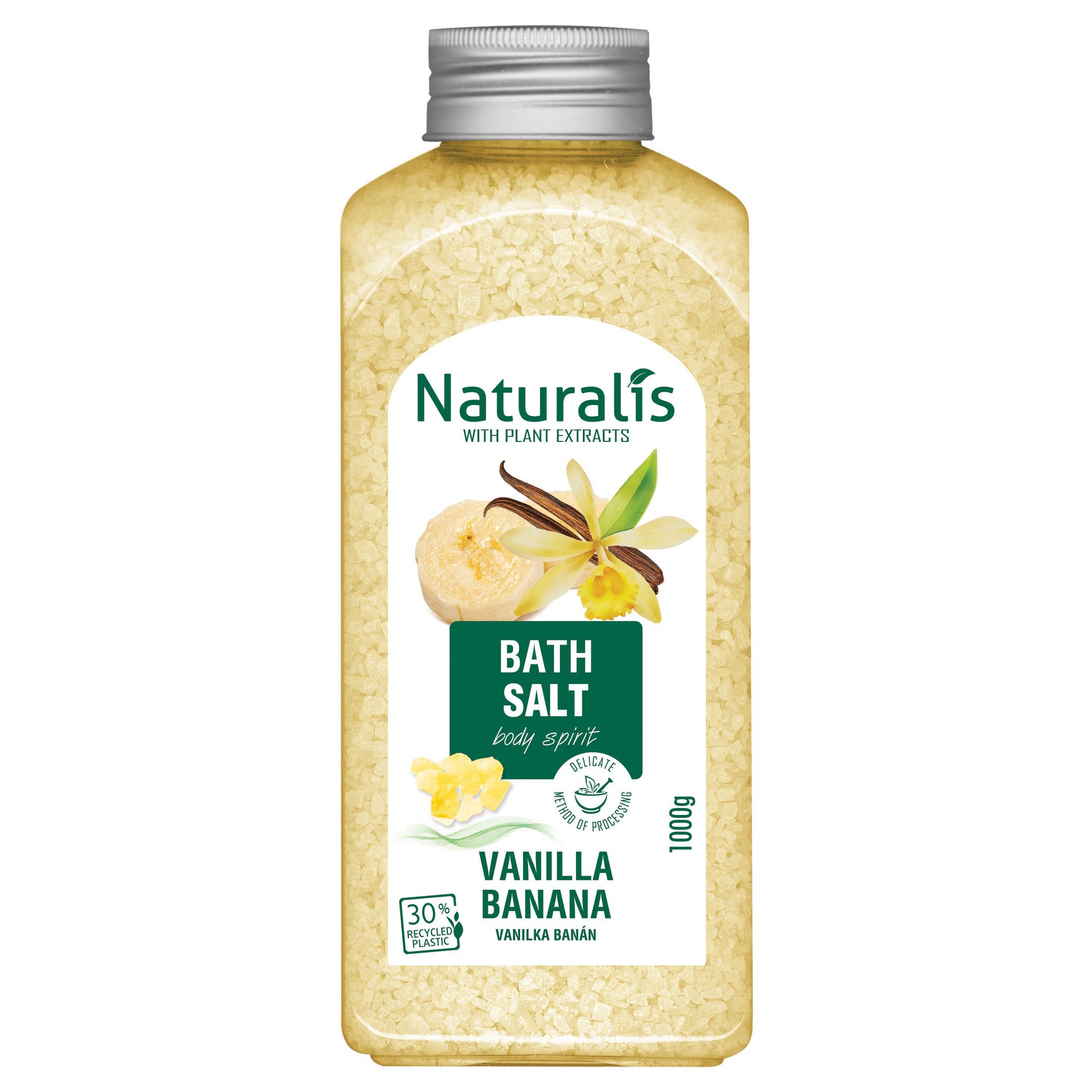 Naturalis kúpeľná voda vanília a banán 1000 g