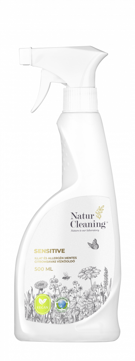 Naturcleaning citrónový roztok s citrónovou kyselinou bez alergénov s citrónovou vôňou 500 ml