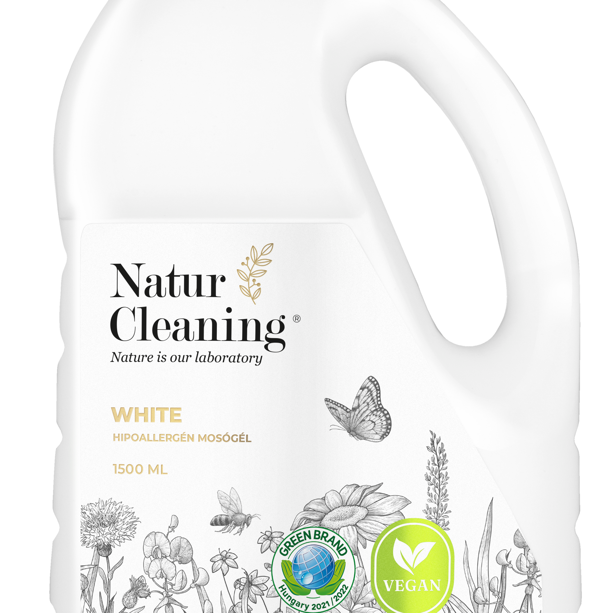 Naturcleaning white hypoallergénny prášok na umývanie 1500 ml