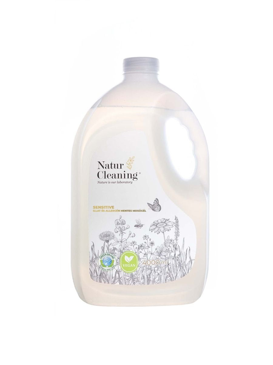 Naturcleaning sensitive prací gél bez vône a alergénov 4000 ml - 90943