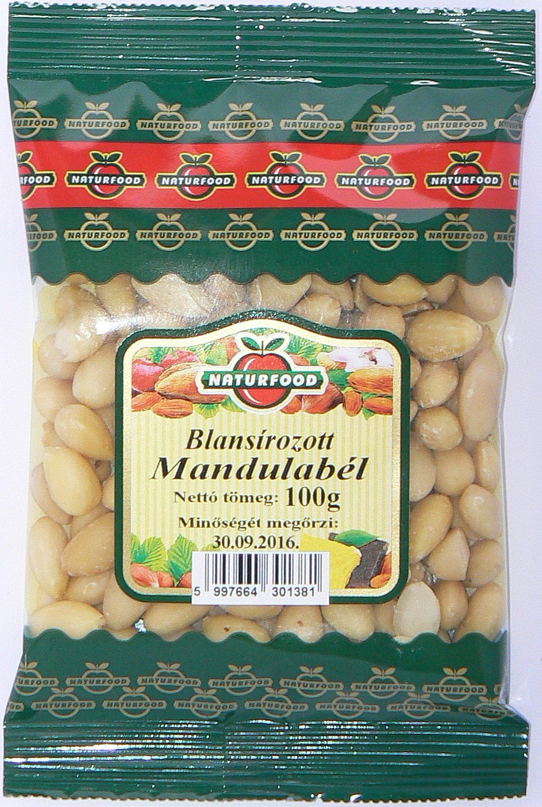 Naturfood blanšírované mandľové jadrá 100 g - 47140