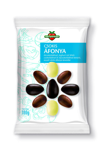 Naturfood brusnice v čokoláde 100 g - 39370