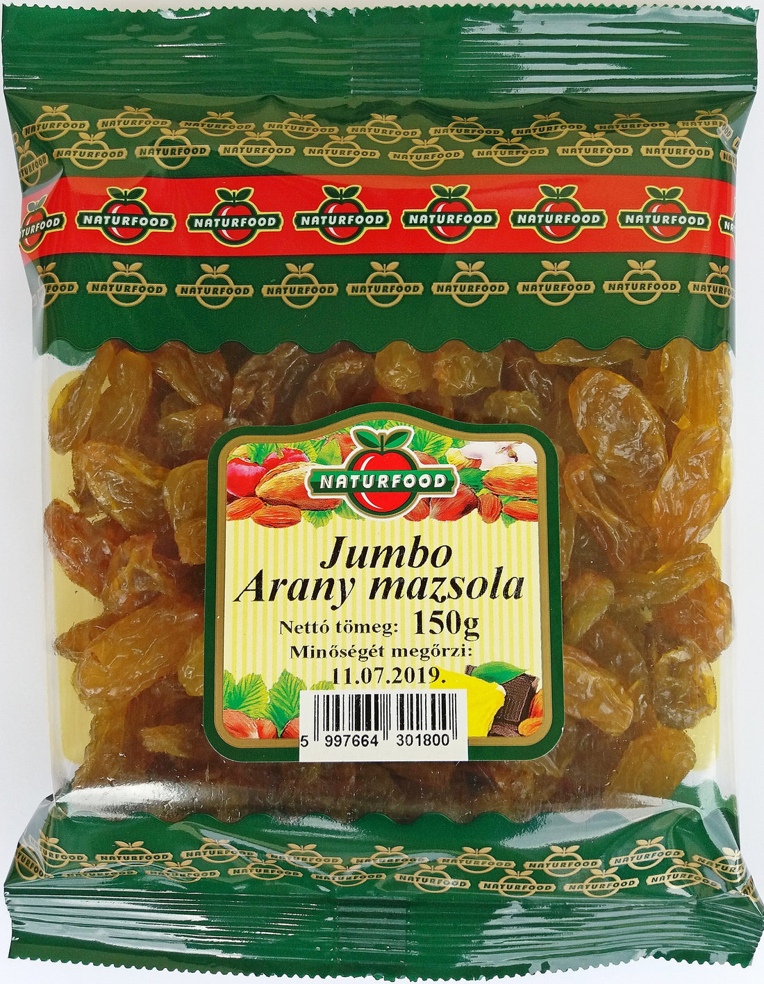 Naturfood jumbo zlaté hrozienka 150 g - 39304