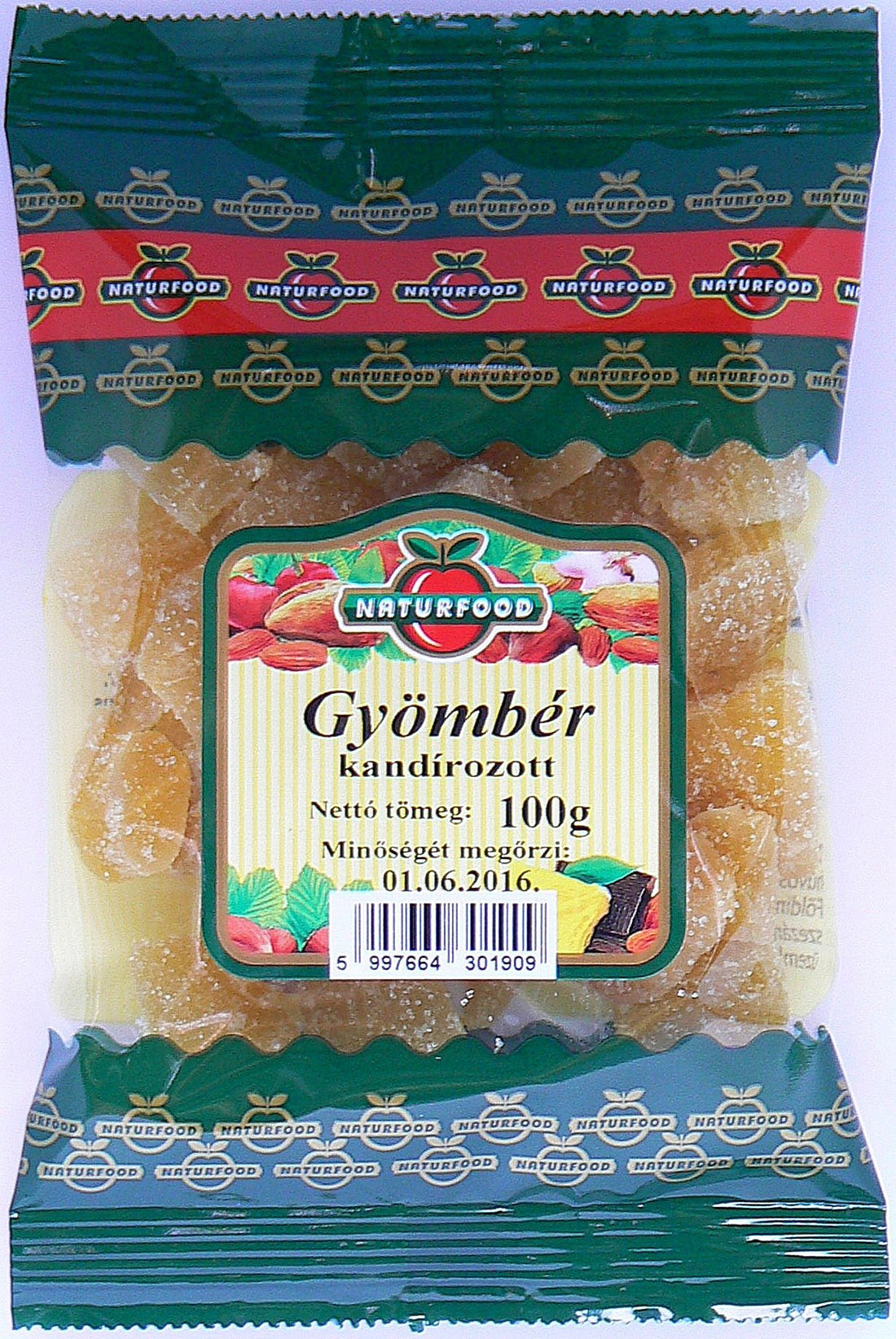 Naturfood kandizovaný zázvor 100 g - 47144