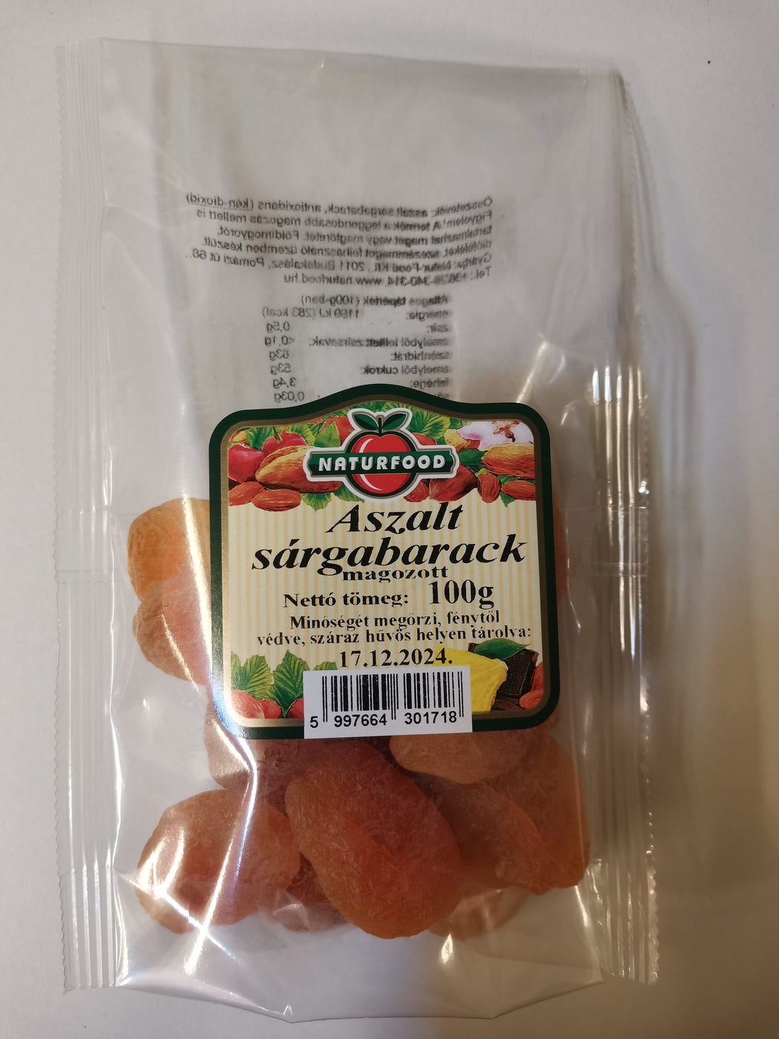 Naturfood sušené marhule 100 g - 95478
