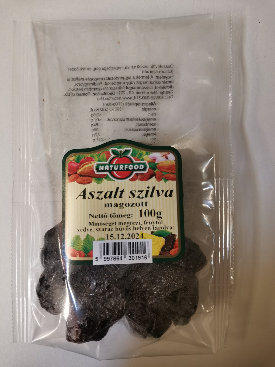 Naturfood sušené slivky 100 g - 95477