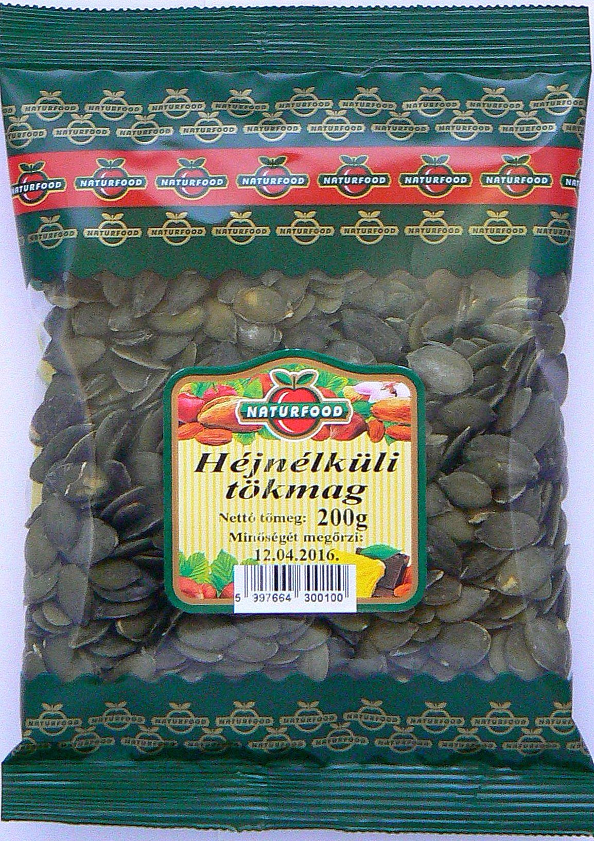 Naturfood tekvicové semienka bez šupky 200 g - 39288