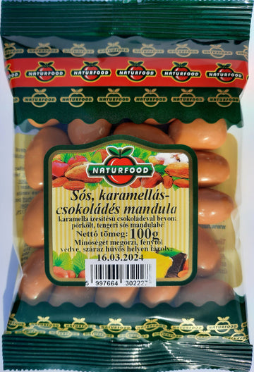 Naturfood Slané karamelovo-čokoládové mandle 100 g - 93180