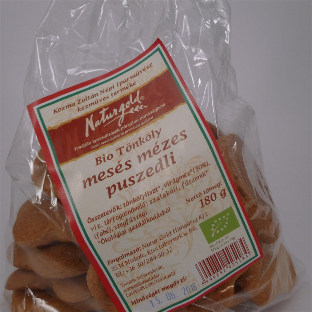 Naturgold bio tönköly medové pusadlové fašované 180 g