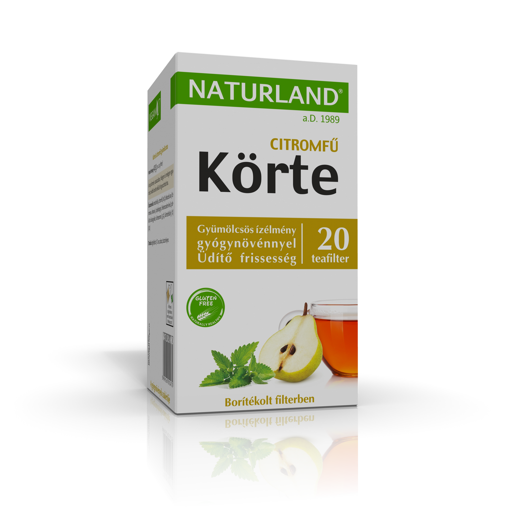 Naturland ovocný čaj hruška-citrónová tráva 20x2g 40 g - 45226