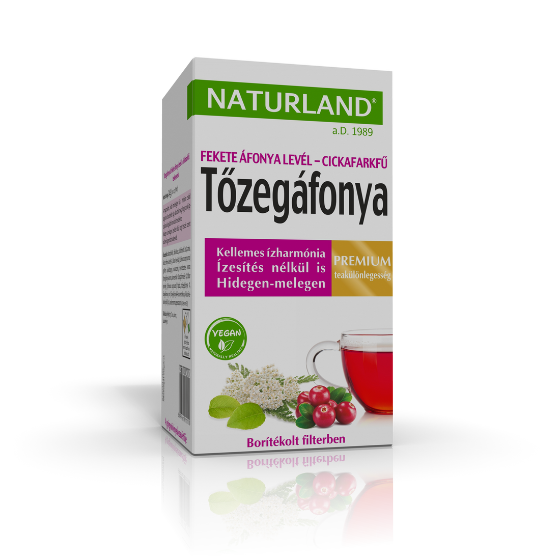 Naturland prémiový brusnicovo-čučoriedkový čaj 20x1,2g 24 g - 56921