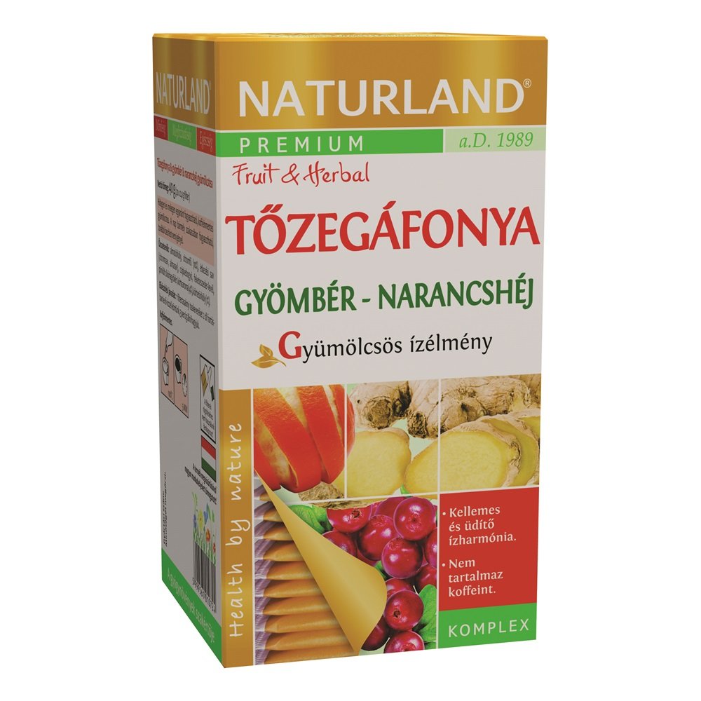 Naturland ovocný čaj brusnica-zázvor pomarančová kôra 20x2g 40 g - 50722