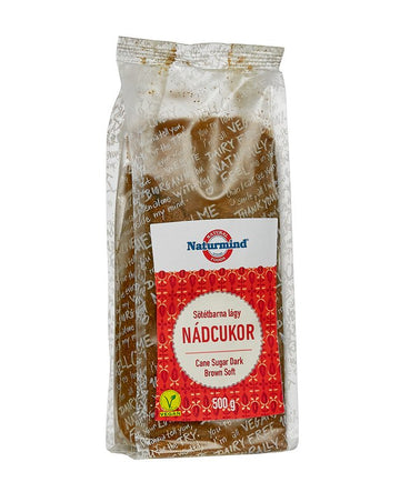 Naturmind trstinový cukor mäkký tmavohnedý 500 g - 21182