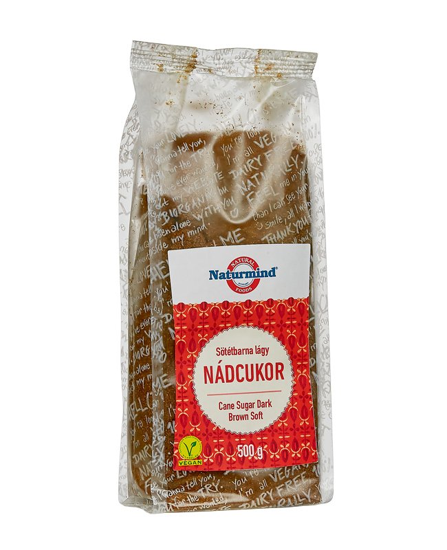 Naturmind trstinový cukor mäkký tmavohnedý 500 g - 21182