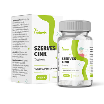 Netamín organický zinok 20 mg tablety 60 ks