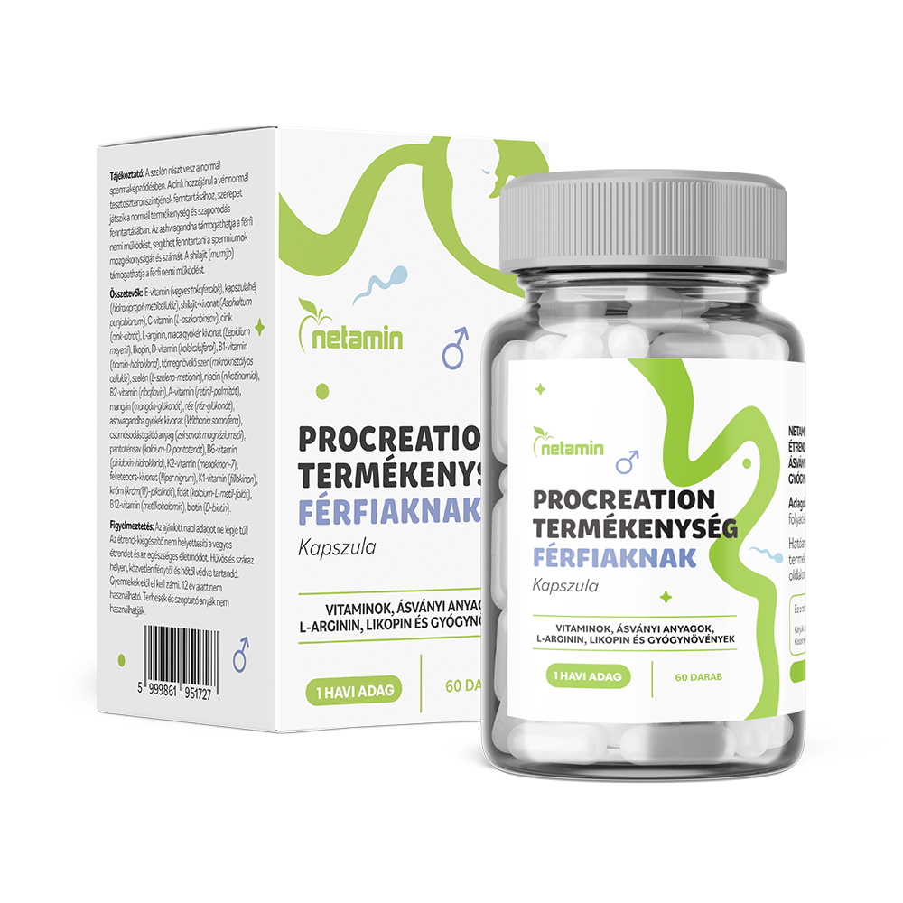 Netamin procreation fertility pre mužov 60 kapsúl