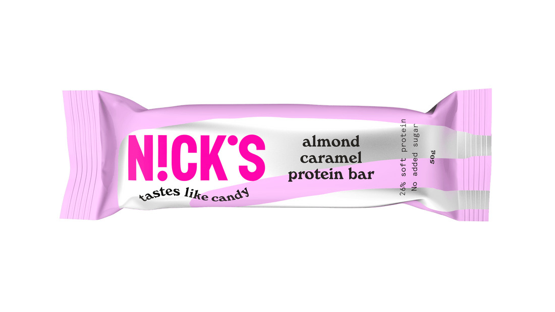 Nicks proteínová tyčinka mandľový karamel 50 g - 95857