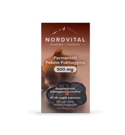 Nordvital Fermentovaný čierny cesnak kapsuly 60 kapsúl - 95494
