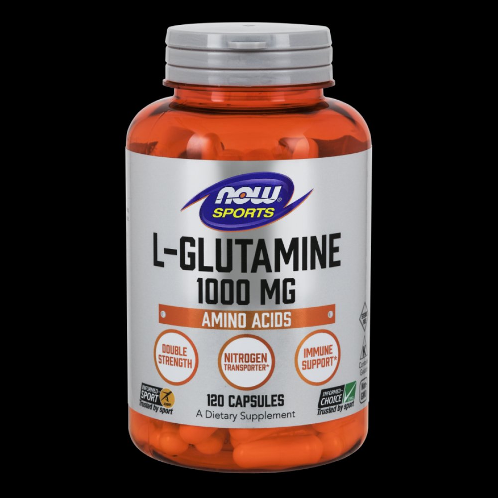Now sports  L-glutamín  1000mg 120 kapsúl - 38807