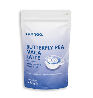 Nutriqa veganské bezkofeínové hráškové maca latte 250 g - 94058
