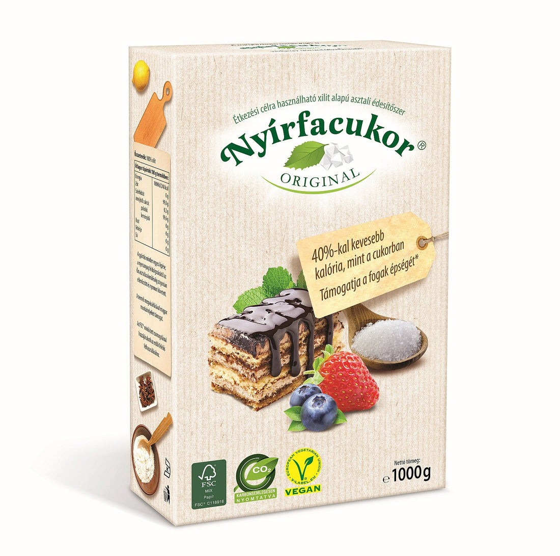 Nyírfacukor  kryštálový 100% xylitol 1000 g - 59190