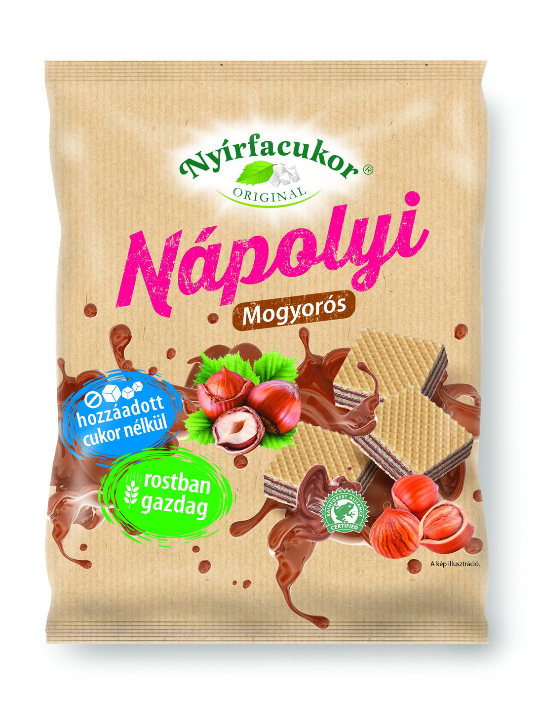 Nyírfacukor  rezy bez pridaného  cukru s lieskovými orieškami 180 g  - 87041