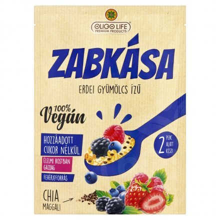 Oligolife vegánska ovsená kaša so sladidlami z lesného ovocia 65 g - 56362
