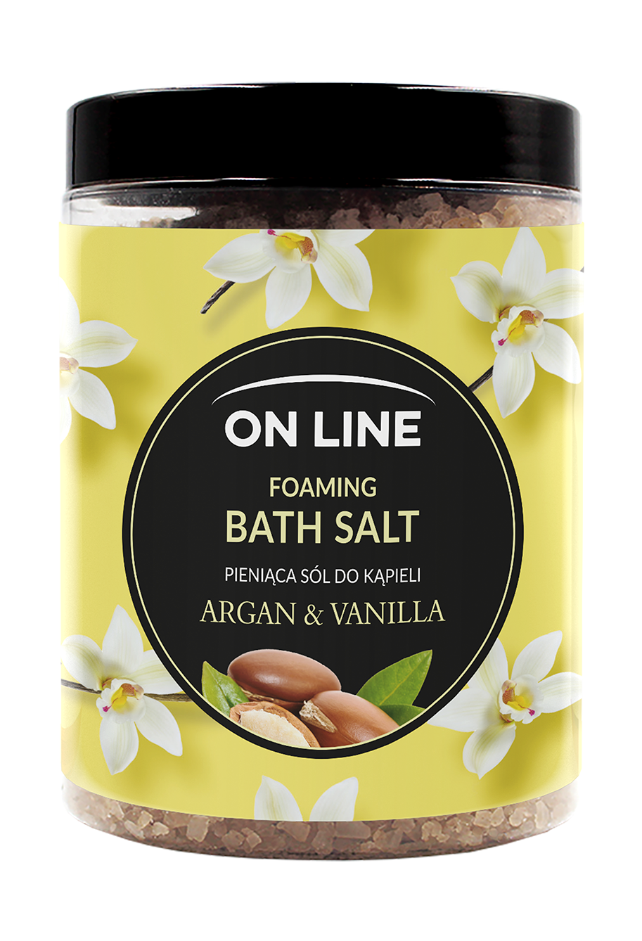 On Line Argánová a vanilková soľ do kúpeľa 1200 g - 94743