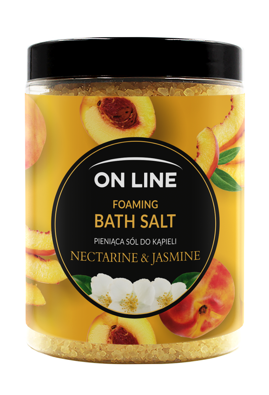 On Line broskyňová a jazmínová soľ do kúpeľa 1200 g - 94742