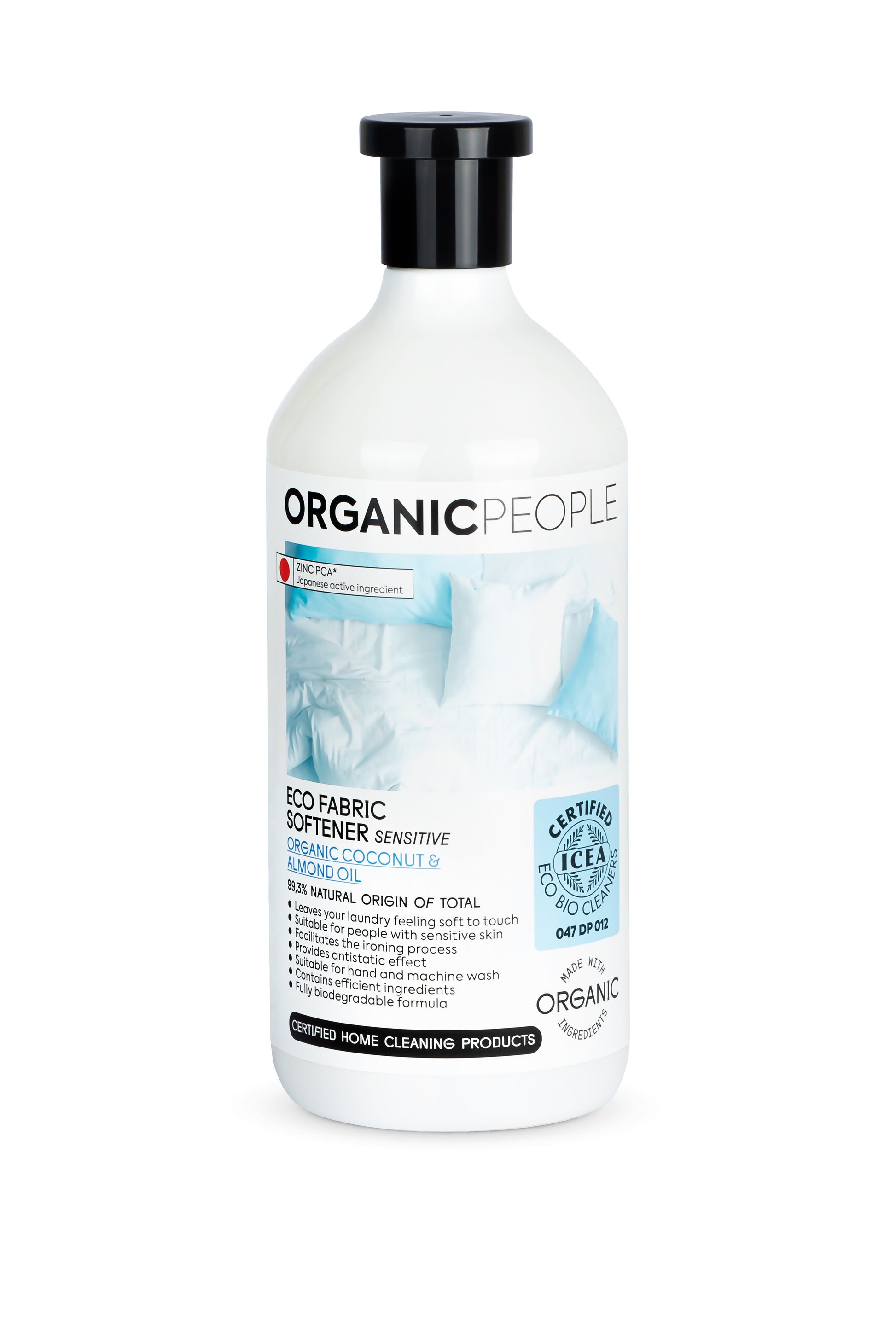 Organic People eco sensitive oplachovací prípravok s organickým kokosovým a mandľovým olejom 1000 ml - 92642