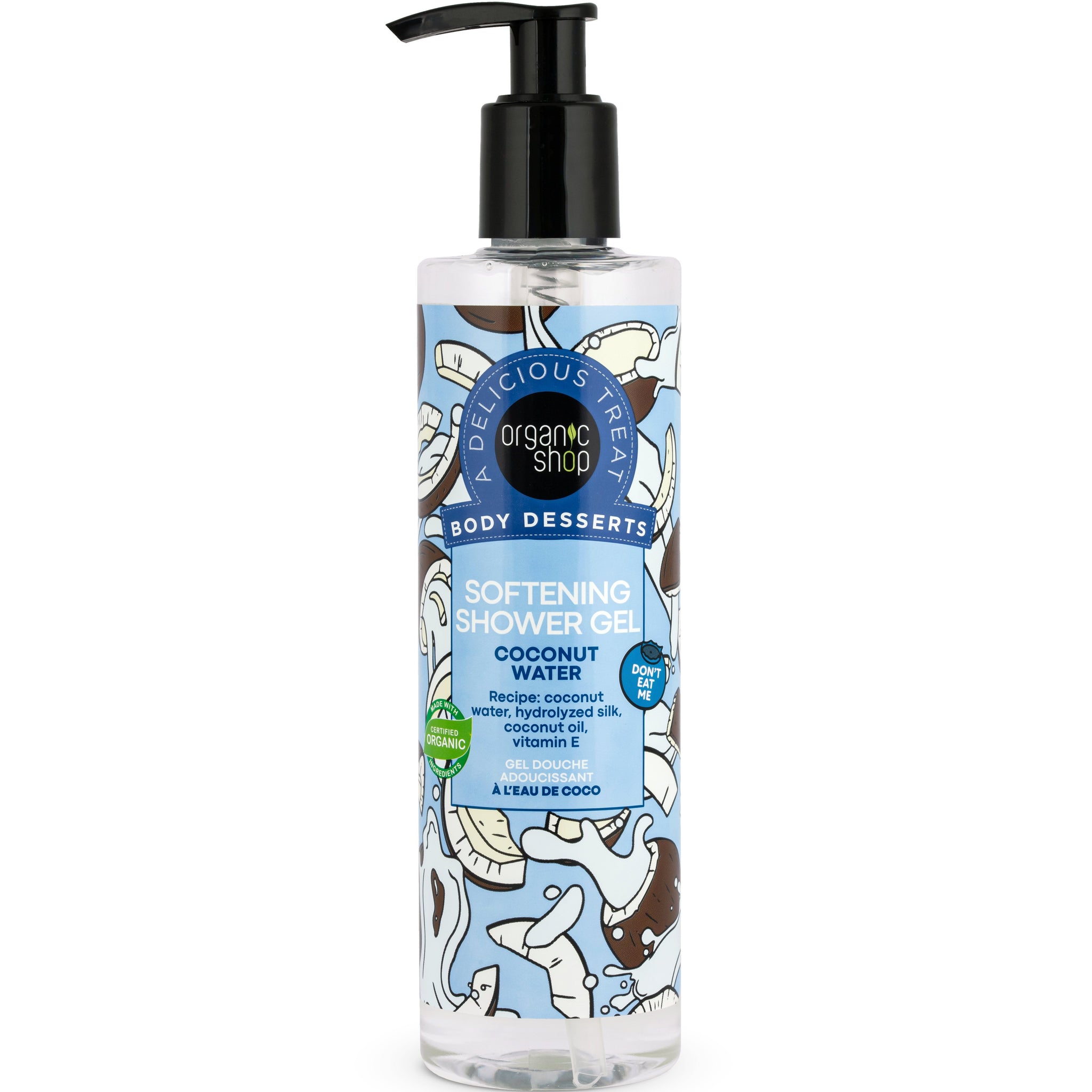 Organic Shop organický sprchový gél zmäkčujúci kokosovú vodu 280 ml - 93951