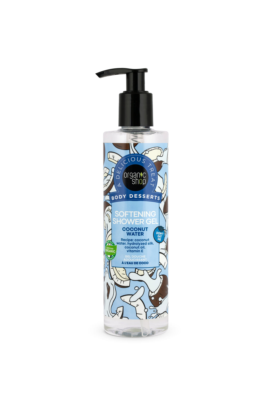 Organic Shop organický sprchový gél zmäkčujúci kokosovú vodu 280 ml - 93951