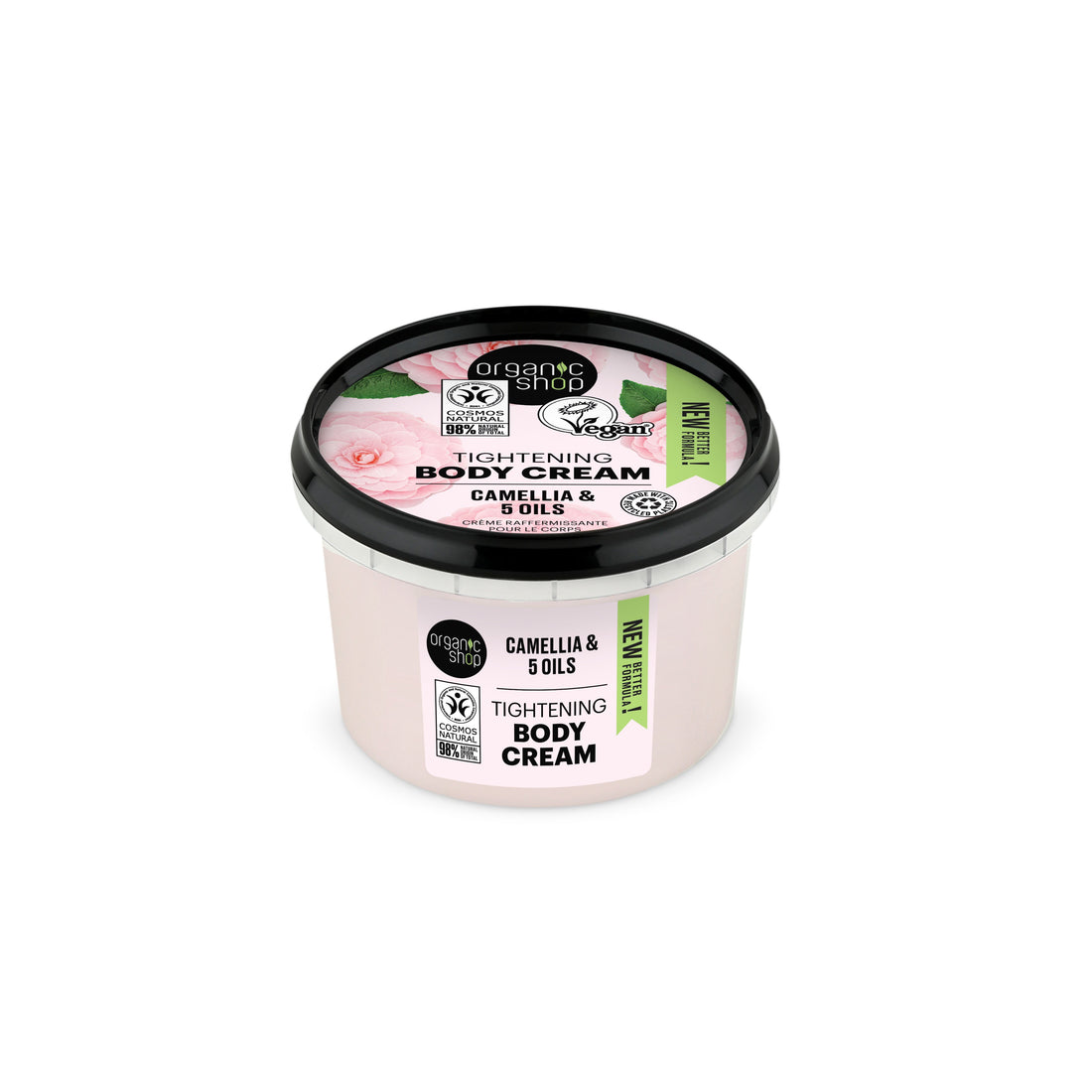 Organic Shop organický telový krém so spevňujúcou kaméliou a 5 olejmi 250 ml - 90487